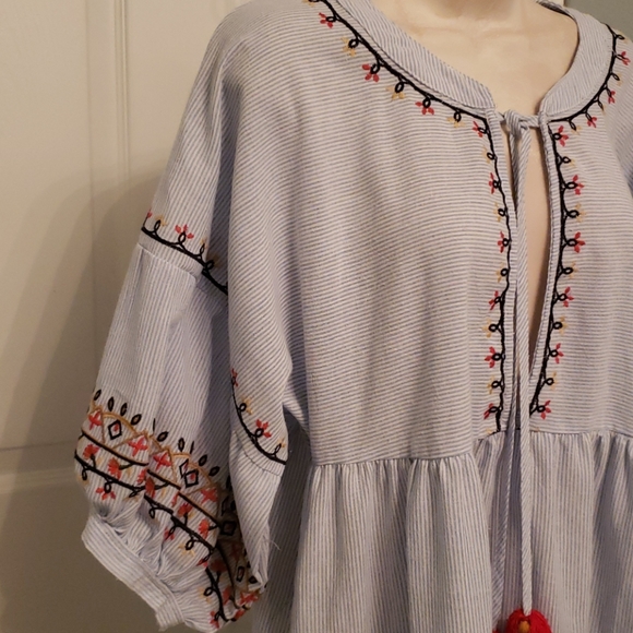 Forever 21 Puff Sleeve Pheasant Dress - Picture 4 of 7